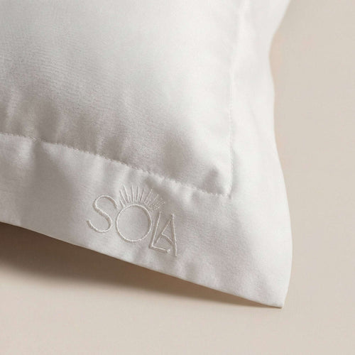 Cooling Bamboo Pillowcase Pair - Aura Drift Breathable For Hot Sleepers - Sola Wellness
